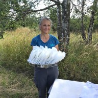 Renate Hecht bei der Apothekenwanderung 2020