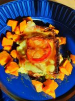 Das Auge isst mit bei Bärlauchlasagne mit gebackener Süßkartoffel - unwiderstehlich!