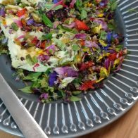 Teller mit Blütenbutter